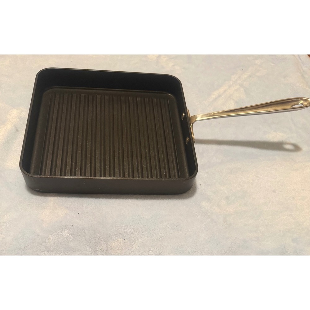 All-Clad Hard Anodized Nonstick 11 Inch Square Grill Pan Black E7854064